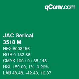 Farbcode: JAC Serical - 3518 M | qconv.com