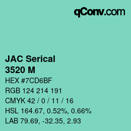 Farbcode: JAC Serical - 3520 M | qconv.com