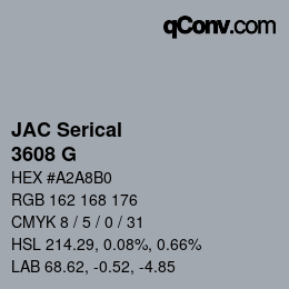 Farbcode: JAC Serical - 3608 G | qconv.com