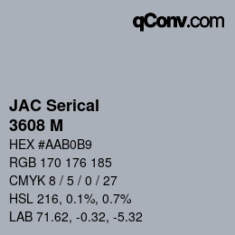 Farbcode: JAC Serical - 3608 M | qconv.com