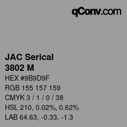 カラーコード: JAC Serical - 3802 M | qconv.com