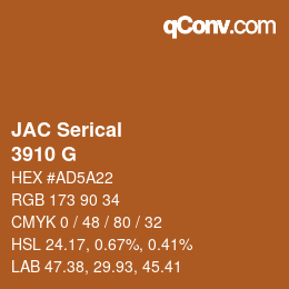 Farbcode: JAC Serical - 3910 G | qconv.com