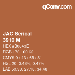 Farbcode: JAC Serical - 3910 M | qconv.com