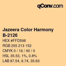カラーコード: Jazeera Color Harmony - B-2126 | qconv.com