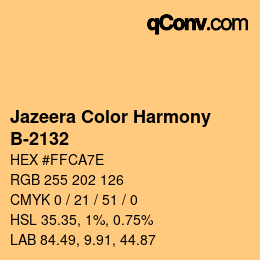 Farbcode: Jazeera Color Harmony - B-2132 | qconv.com