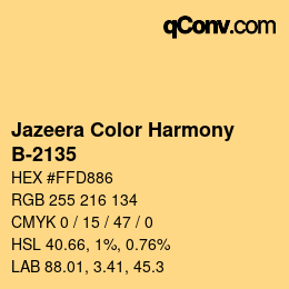 Farbcode: Jazeera Color Harmony - B-2135 | qconv.com