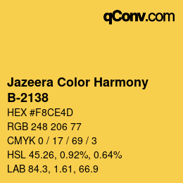 カラーコード: Jazeera Color Harmony - B-2138 | qconv.com