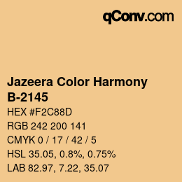 Color code: Jazeera Color Harmony - B-2145 | qconv.com