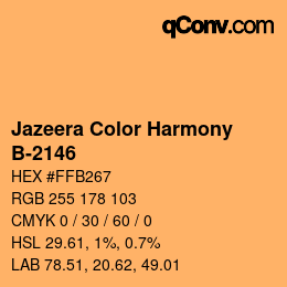 Farbcode: Jazeera Color Harmony - B-2146 | qconv.com