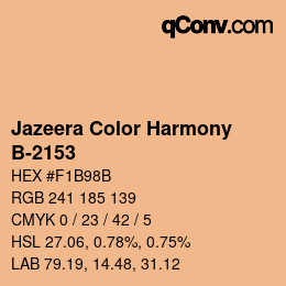 Farbcode: Jazeera Color Harmony - B-2153 | qconv.com