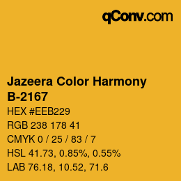 Farbcode: Jazeera Color Harmony - B-2167 | qconv.com