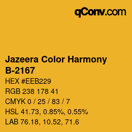 Color code: Jazeera Color Harmony - B-2167 | qconv.com