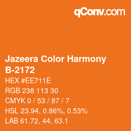 Farbcode: Jazeera Color Harmony - B-2172 | qconv.com