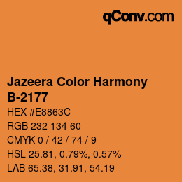 Farbcode: Jazeera Color Harmony - B-2177 | qconv.com