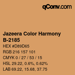 Farbcode: Jazeera Color Harmony - B-2185 | qconv.com