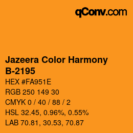 Color code: Jazeera Color Harmony - B-2195 | qconv.com