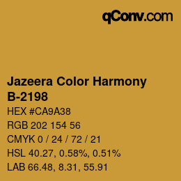 Color code: Jazeera Color Harmony - B-2198 | qconv.com