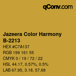 Farbcode: Jazeera Color Harmony - B-2213 | qconv.com