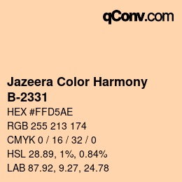 Code couleur: Jazeera Color Harmony - B-2331 | qconv.com