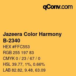Farbcode: Jazeera Color Harmony - B-2340 | qconv.com