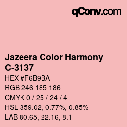 Color code: Jazeera Color Harmony - C-3137 | qconv.com