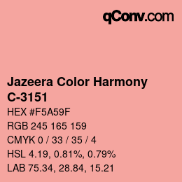 Farbcode: Jazeera Color Harmony - C-3151 | qconv.com