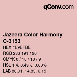 Farbcode: Jazeera Color Harmony - C-3153 | qconv.com