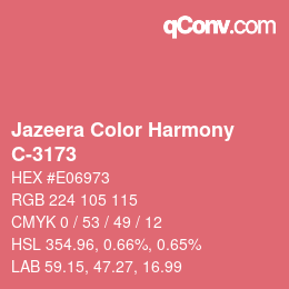 Color code: Jazeera Color Harmony - C-3173 | qconv.com