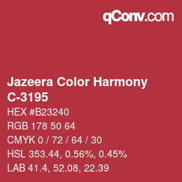 Farbcode: Jazeera Color Harmony - C-3195 | qconv.com