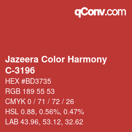 Farbcode: Jazeera Color Harmony - C-3196 | qconv.com