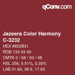 Color code: Jazeera Color Harmony - C-3232 | qconv.com