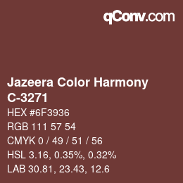 Farbcode: Jazeera Color Harmony - C-3271 | qconv.com