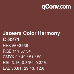 Color code: Jazeera Color Harmony - C-3271 | qconv.com