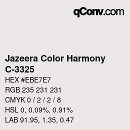 Farbcode: Jazeera Color Harmony - C-3325 | qconv.com