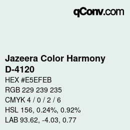 カラーコード: Jazeera Color Harmony - D-4120 | qconv.com