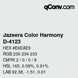 Farbcode: Jazeera Color Harmony - D-4123 | qconv.com