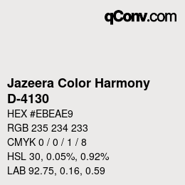 カラーコード: Jazeera Color Harmony - D-4130 | qconv.com