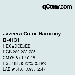 Farbcode: Jazeera Color Harmony - D-4131 | qconv.com