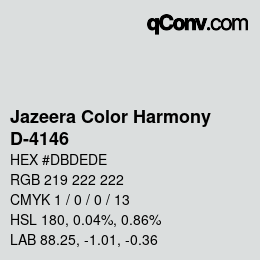 Código de color: Jazeera Color Harmony - D-4146 | qconv.com