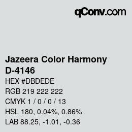 カラーコード: Jazeera Color Harmony - D-4146 | qconv.com