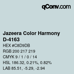 Código de color: Jazeera Color Harmony - D-4163 | qconv.com