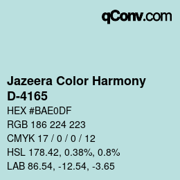 Farbcode: Jazeera Color Harmony - D-4165 | qconv.com