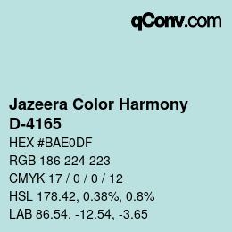 カラーコード: Jazeera Color Harmony - D-4165 | qconv.com