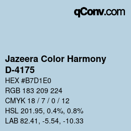 Farbcode: Jazeera Color Harmony - D-4175 | qconv.com