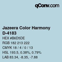 カラーコード: Jazeera Color Harmony - D-4183 | qconv.com