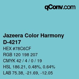 Farbcode: Jazeera Color Harmony - D-4217 | qconv.com