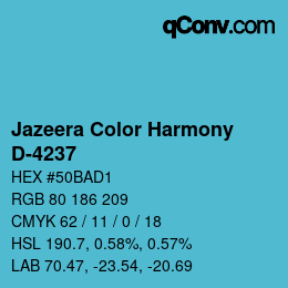 Color code: Jazeera Color Harmony - D-4237 | qconv.com