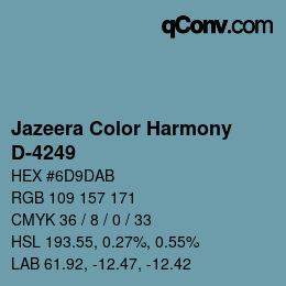 カラーコード: Jazeera Color Harmony - D-4249 | qconv.com