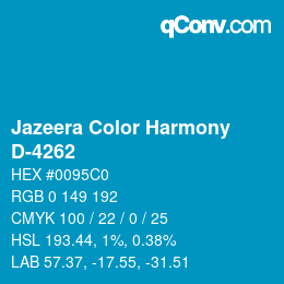 Color code: Jazeera Color Harmony - D-4262 | qconv.com