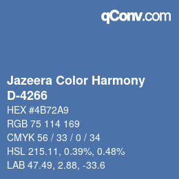 Farbcode: Jazeera Color Harmony - D-4266 | qconv.com